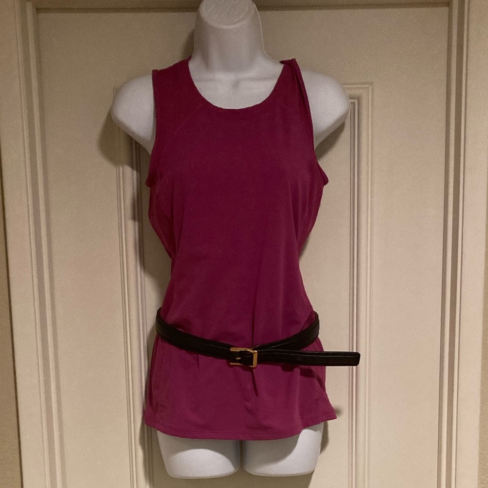 Burberry Black Leather 36/90 Waist Belt. - Picture 8 of 12